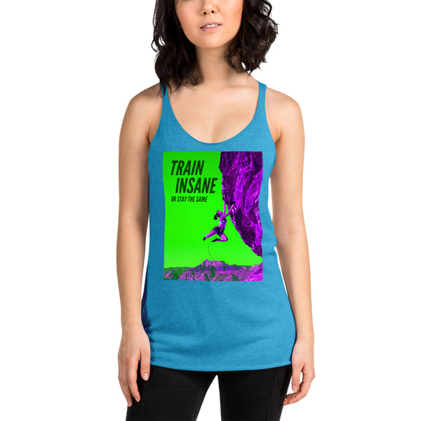 Train Insane Women's Racerback Tank Giclee / Vintage Turquoise / XS Tracy McCrackin Photography - Tracy McCrackin Photography