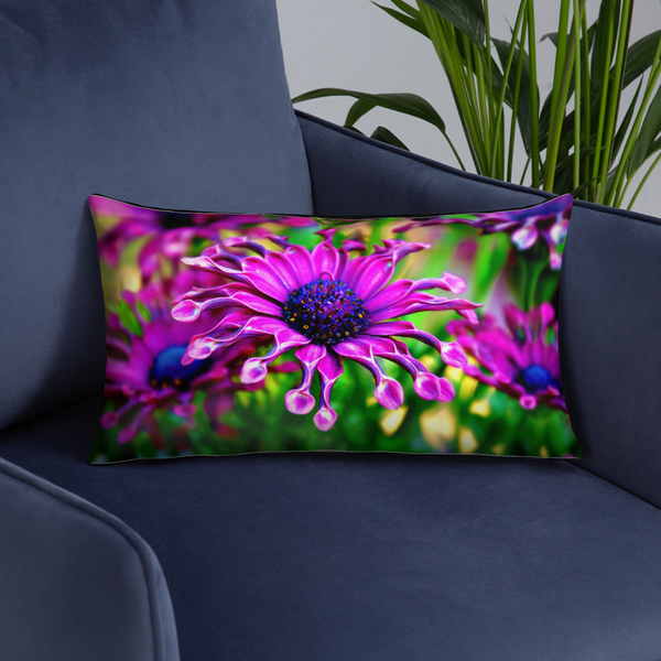 Purple Delight Garden Pillows Printful Home Decor - Tracy McCrackin Photography