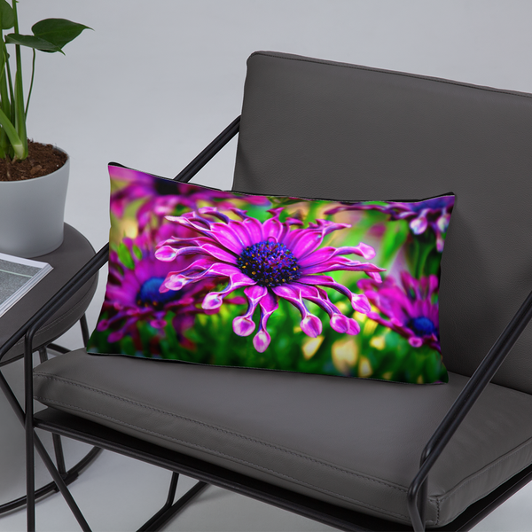 Purple Delight Garden Pillows Printful Home Decor - Tracy McCrackin Photography