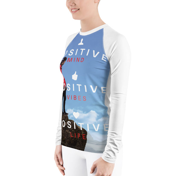 Positive Mind Women's Rash Guard Tracy McCrackin Photography - Tracy McCrackin Photography