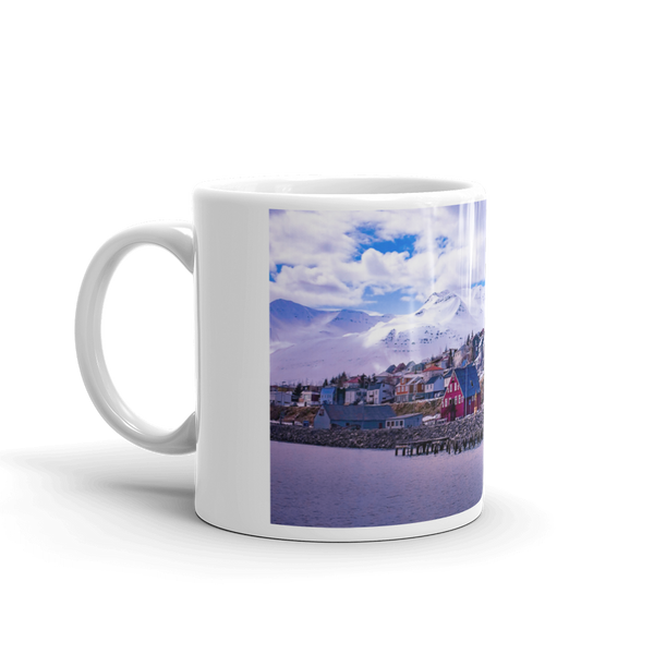 Icelandic Village by the Bay Mug Printful Home Decor - Tracy McCrackin Photography