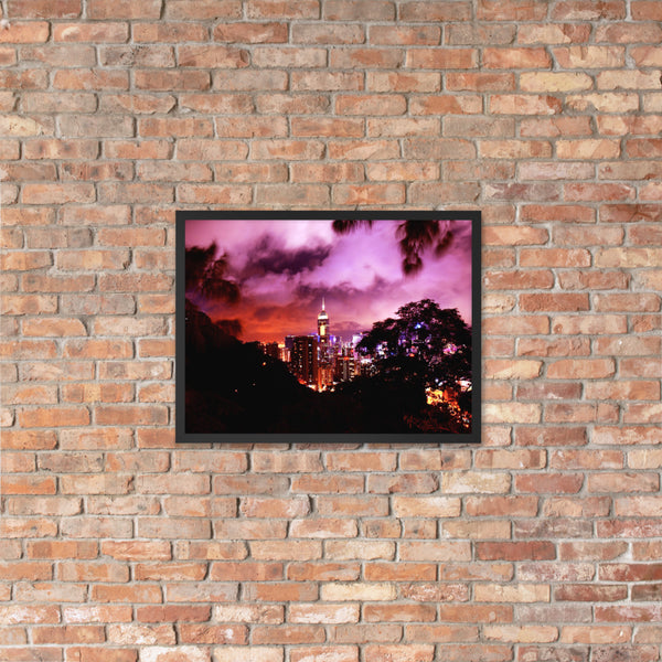 Ruby City at Night Framed poster (Colored) Tracy McCrackin Photography - Tracy McCrackin Photography