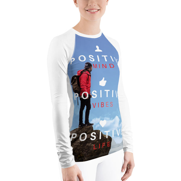 Positive Mind Women's Rash Guard Tracy McCrackin Photography - Tracy McCrackin Photography