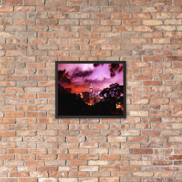 Ruby City at Night Framed poster (Colored) Tracy McCrackin Photography - Tracy McCrackin Photography