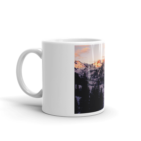 Squaw Creek Snowy Mountains Mug Printful Home Decor - Tracy McCrackin Photography