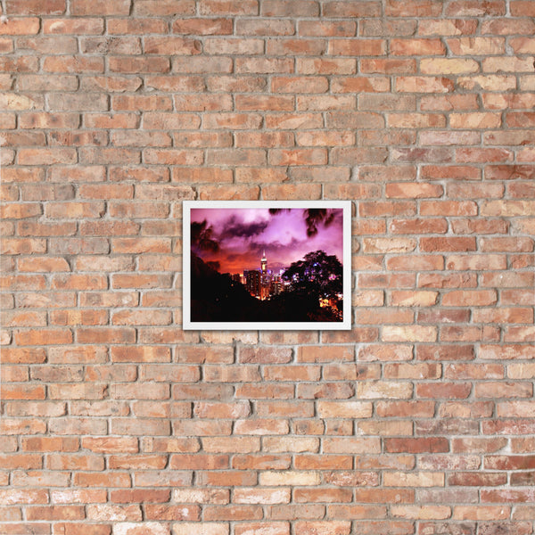 Ruby City at Night Framed poster (Colored) Tracy McCrackin Photography - Tracy McCrackin Photography