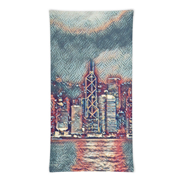 Painterly City Scape Face Mask/Neck Gaiter - New York City Tracy McCrackin Photography Clothing - Tracy McCrackin Photography