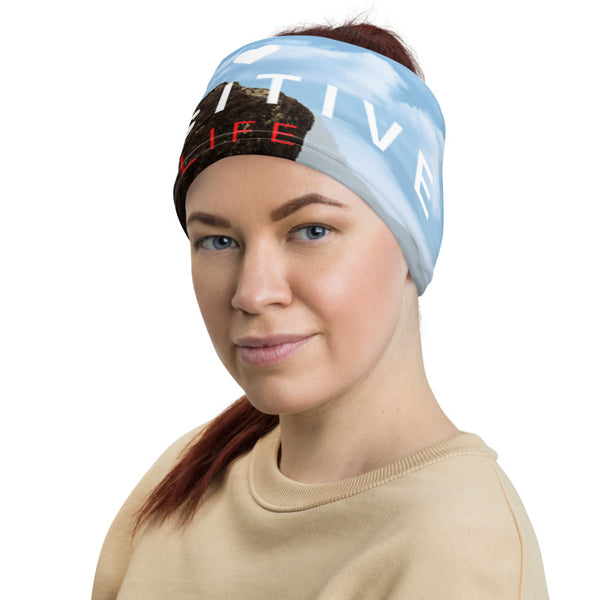Positive Vibes Face Mask/Neck Gaiter - Yosemite, California Tracy McCrackin Photography Clothing - Tracy McCrackin Photography
