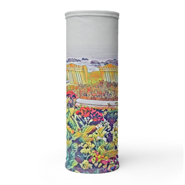 Coastal Gardens Face Mask/Neck Gaiter - Carmel, California Tracy McCrackin Photography Clothing - Tracy McCrackin Photography