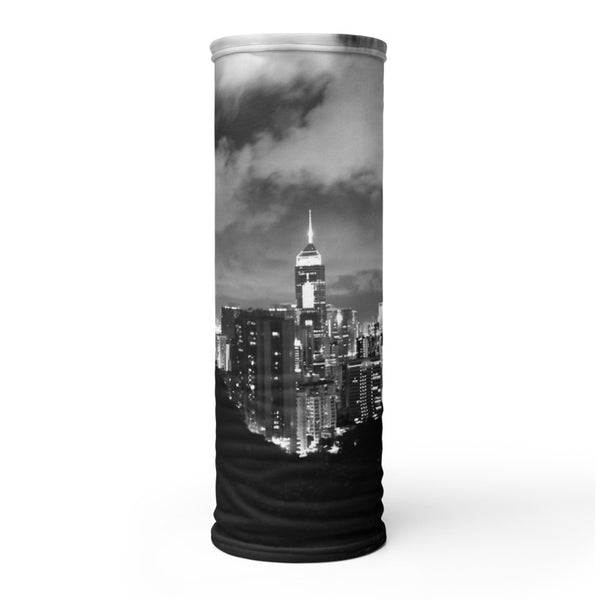 Hong Kong Nightscape Face/Mask Neck Gaiter Tracy McCrackin Photography Clothing - Tracy McCrackin Photography