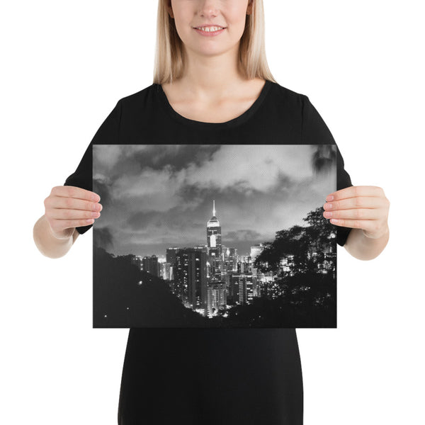 Hong Kong Cityscape Framed poster (BW) Tracy McCrackin Photography - Tracy McCrackin Photography
