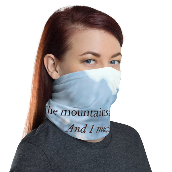 Inspirational - Mountains are Yearning Face Mask/Neck Gaiter Tracy McCrackin Photography Clothing - Tracy McCrackin Photography