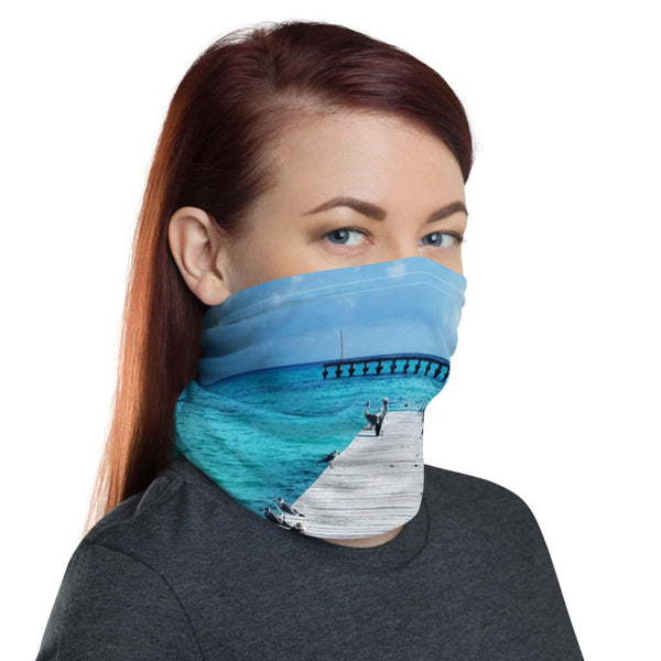 Coastal Paradise Face Mask/Neck Gaiter - Cancun, Mexico Default Title Tracy McCrackin Photography Clothing - Tracy McCrackin Photography