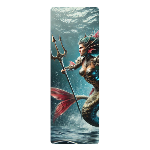 Warrior Mermaid Rubber Yoga Mat 24” x 70” Printify Home Decor - Tracy McCrackin Photography
