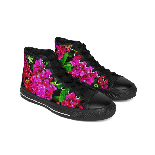 Walking Through the Garden Women's High-top Sneakers US 6 / Black sole Printify Shoes - Tracy McCrackin Photography