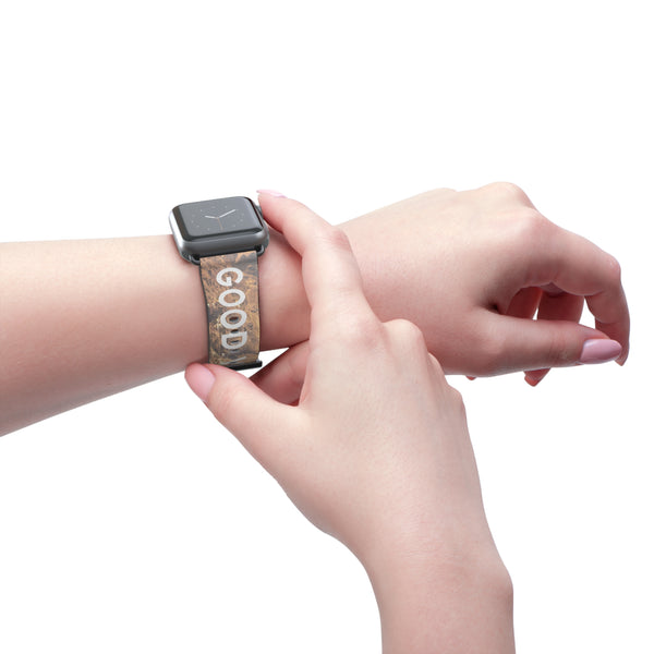 Good Vibes Rock Climbing Watch Band 38 - 41 mm / Black Matte Printify Accessories - Tracy McCrackin Photography