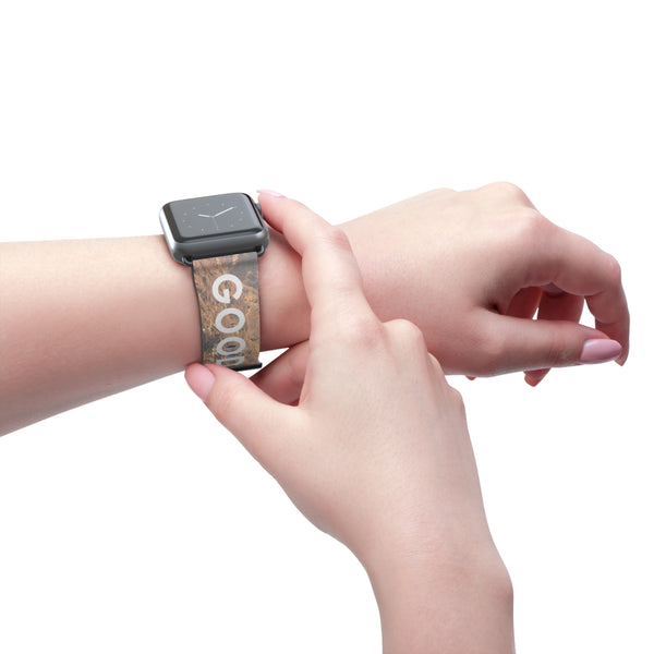 Good Vibes Rock Climbing Watch Band 38 - 41 mm / Black Matte Printify Accessories - Tracy McCrackin Photography