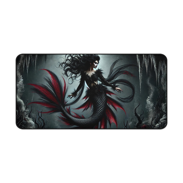 Eternal Depths: The Gothic Mermaid Computer Pad 16" × 32" Printify Home Decor - Tracy McCrackin Photography