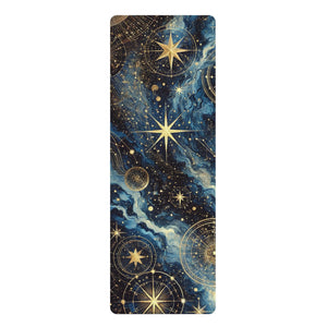 Spaced Out Constellation Rubber Yoga Mat 24” x 70” Printify Home Decor - Tracy McCrackin Photography