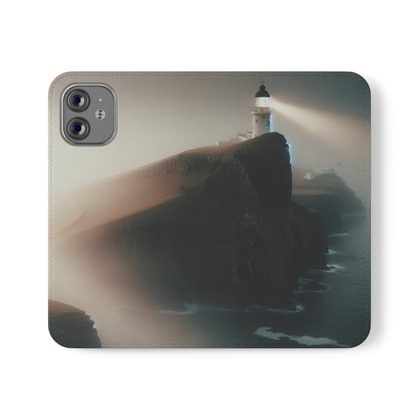 Beacon In The Mist - Flip Cases iPhone 12 Mini Printify Phone Case - Tracy McCrackin Photography