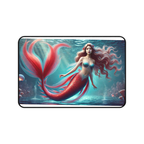 Tropical Goddess: Vibrant Mermaid Computer Pad 12" × 18" Printify Home Decor - Tracy McCrackin Photography