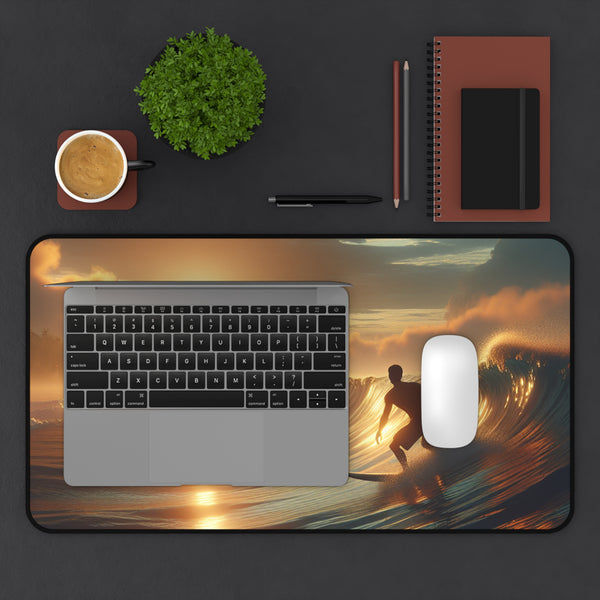 Catch The Wave Desk Mat 12" × 18" Printify Home Decor - Tracy McCrackin Photography