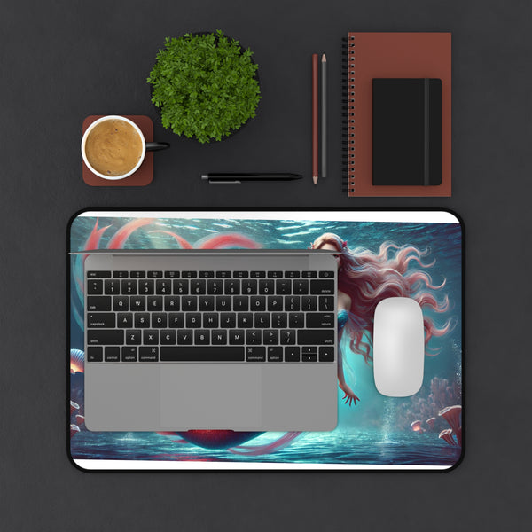 Tropical Goddess: Vibrant Mermaid Computer Pad 12" × 18" Printify Home Decor - Tracy McCrackin Photography