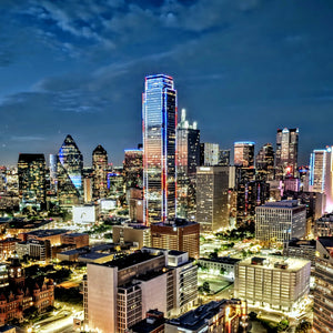 Dallas Jewel: A City of Diamond Lights and Ruby Skies Gallery Wrap / Colored / 11 x 14 Tracy McCrackin Photography All Over Prints - Tracy McCrackin Photography