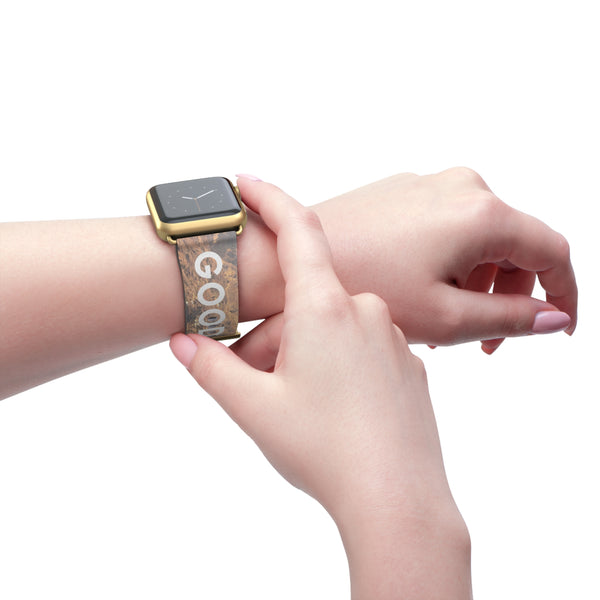 Good Vibes Rock Climbing Watch Band 38 - 41 mm / Black Matte Printify Accessories - Tracy McCrackin Photography