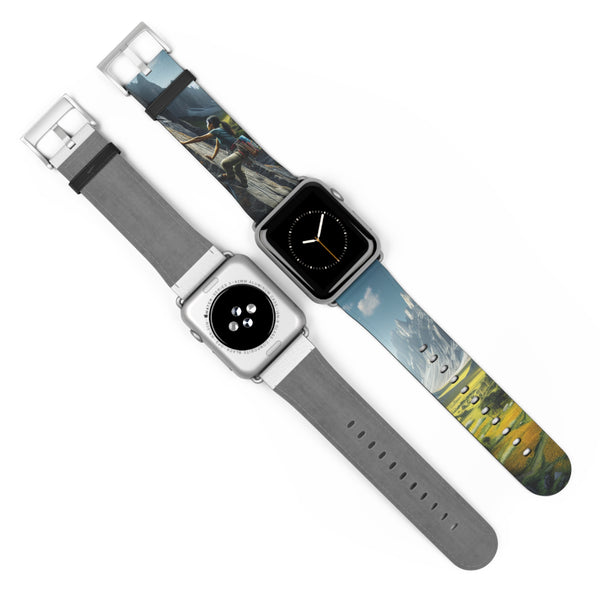 It's Time To Go ClimbnVibes Rock Climbing Watch Band 38 - 41 mm / Black Matte Printify Accessories - Tracy McCrackin Photography