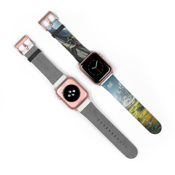 It's Time To Go ClimbnVibes Rock Climbing Watch Band 38 - 41 mm / Black Matte Printify Accessories - Tracy McCrackin Photography