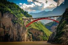 Load image into Gallery viewer, Timeless Elegance: The Red Bridge of the Yangtze Giclee / Colored / 8 x 10 Tracy McCrackin Photography Wall art - Tracy McCrackin Photography