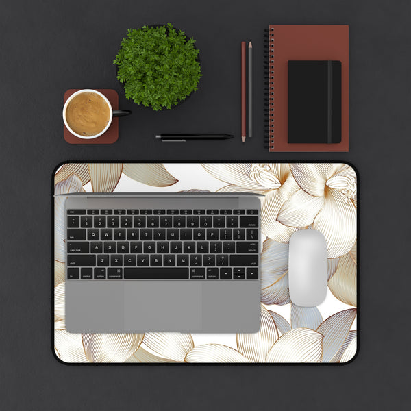 Desk Mat - Vivid Gold Fall Flower Computer Pad 12" × 18" Printify Home Decor - Tracy McCrackin Photography