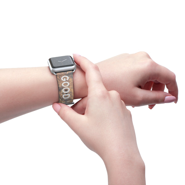 Good Vibes Rock Climbing Watch Band 38 - 41 mm / Black Matte Printify Accessories - Tracy McCrackin Photography