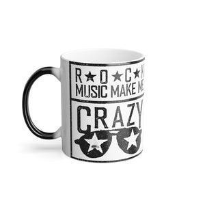 Rock Music Makes Me Crazy - Color Morphing Mug, 11oz 11oz Printify Mug - Tracy McCrackin Photography
