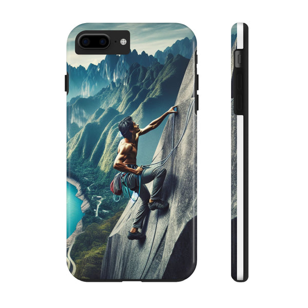 Summit Edge: Climbing Above the Serpent Rive Tough Phone Cases iPhone 7 Plus, iPhone 8 Plus Printify Phone Case - Tracy McCrackin Photography