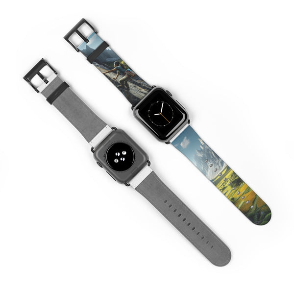 It's Time To Go ClimbnVibes Rock Climbing Watch Band 38 - 41 mm / Black Matte Printify Accessories - Tracy McCrackin Photography