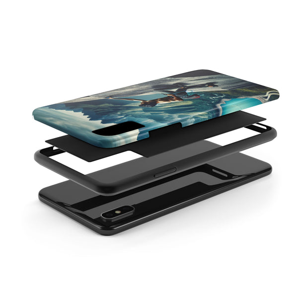 Summit Edge: Climbing Above the Serpent Rive Tough Phone Cases Printify Phone Case - Tracy McCrackin Photography