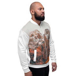 Red Rocks Unisex Bomber Jacket Tracy McCrackin Photography - Tracy McCrackin Photography