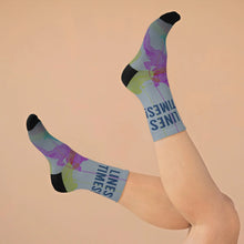 Load image into Gallery viewer, Wicked Lines Socks Printify All Over Prints - Tracy McCrackin Photography