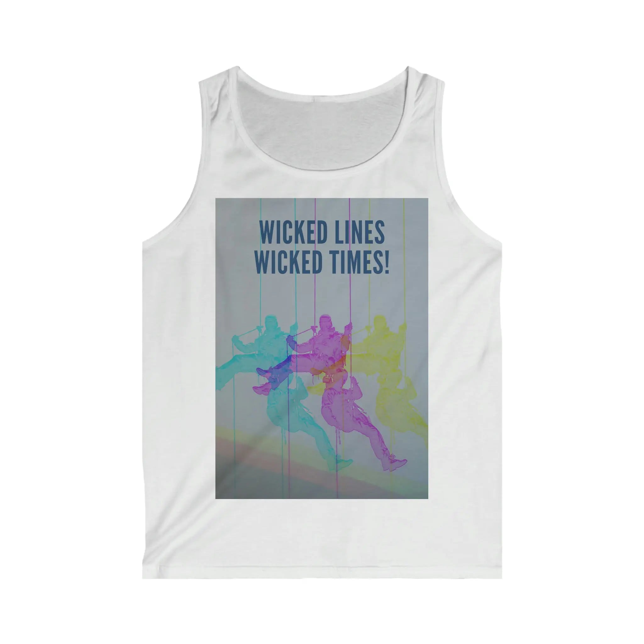 Wicked Lines Men's Softstyle Tank Top White / S Printify Tank Top - Tracy McCrackin Photography