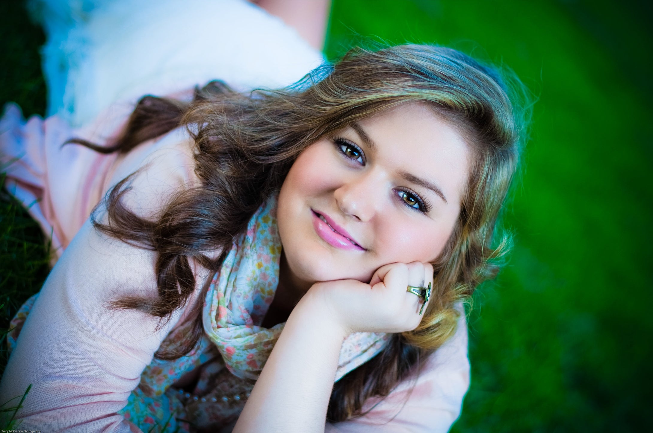 senior-portrait-on-grass Giclee / Colored / 5 x 7 Tracy McCrackin Photography - Tracy McCrackin Photography