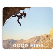 Load image into Gallery viewer, Rock Climbing Good Vibes Inspirational Mousepad 9&quot; × 7.5&quot; Printify Home Decor - Tracy McCrackin Photography