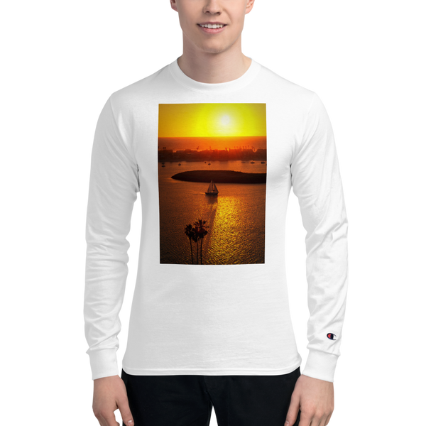 California Sunset Champion Long Sleeve Shirt Black / S Printful Clothing - Tracy McCrackin Photography