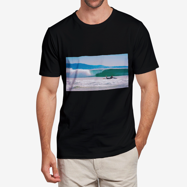 California Waves Heavy Cotton Adult T-Shirt Black / S Printy6 Clothing - Tracy McCrackin Photography