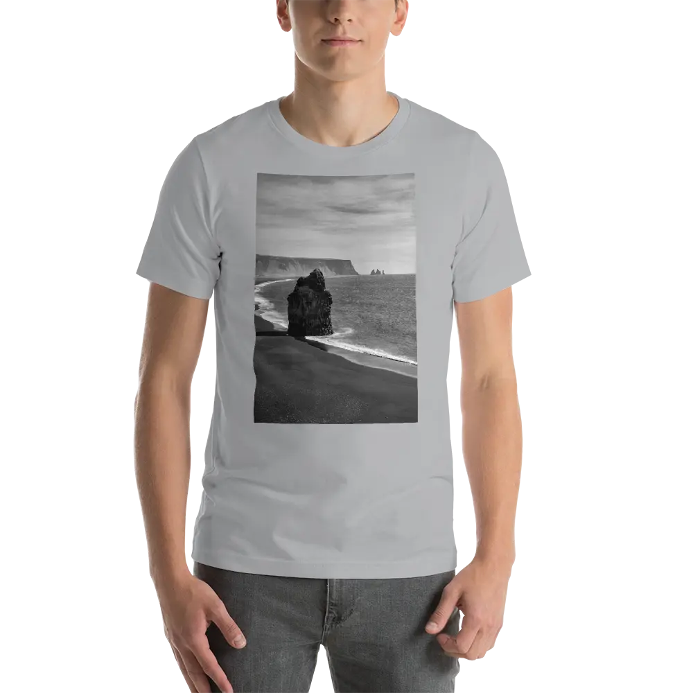 Black Beach Short-Sleeve T-Shirt Printful Clothing - Tracy McCrackin Photography