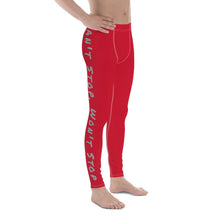Load image into Gallery viewer, Can&#39;t Stop Men&#39;s Workout Leggings (Red) XS Tracy McCrackin Photography Clothing - Tracy McCrackin Photography