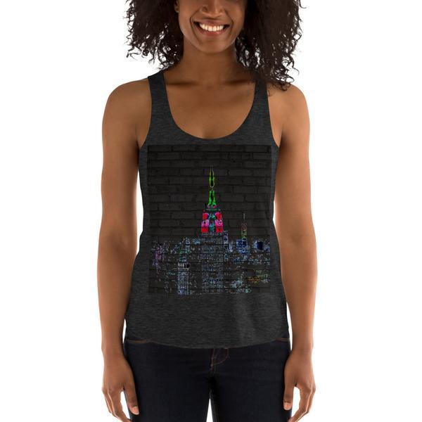 Neon New York City Unisex Tank Top Giclee / Tri-Black / XS Tracy McCrackin Photography Clothing - Tracy McCrackin Photography