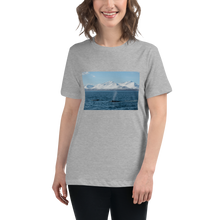Load image into Gallery viewer, Whales in the Arctic Women&#39;s Relaxed T-Shirt Giclee / White / S Printful Clothing - Tracy McCrackin Photography