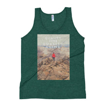 Load image into Gallery viewer, Quality Time, Quality Climb Unisex Tank Top Giclee / Tri-Black / XS Tracy McCrackin Photography - Tracy McCrackin Photography
